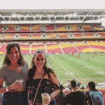 My first Australian Rugby game!